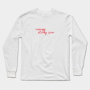 mango sticky rice - Thai red - Flag color Long Sleeve T-Shirt